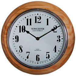 Acctim Haswell Birch Radio Controlled Wall Clock, Natural